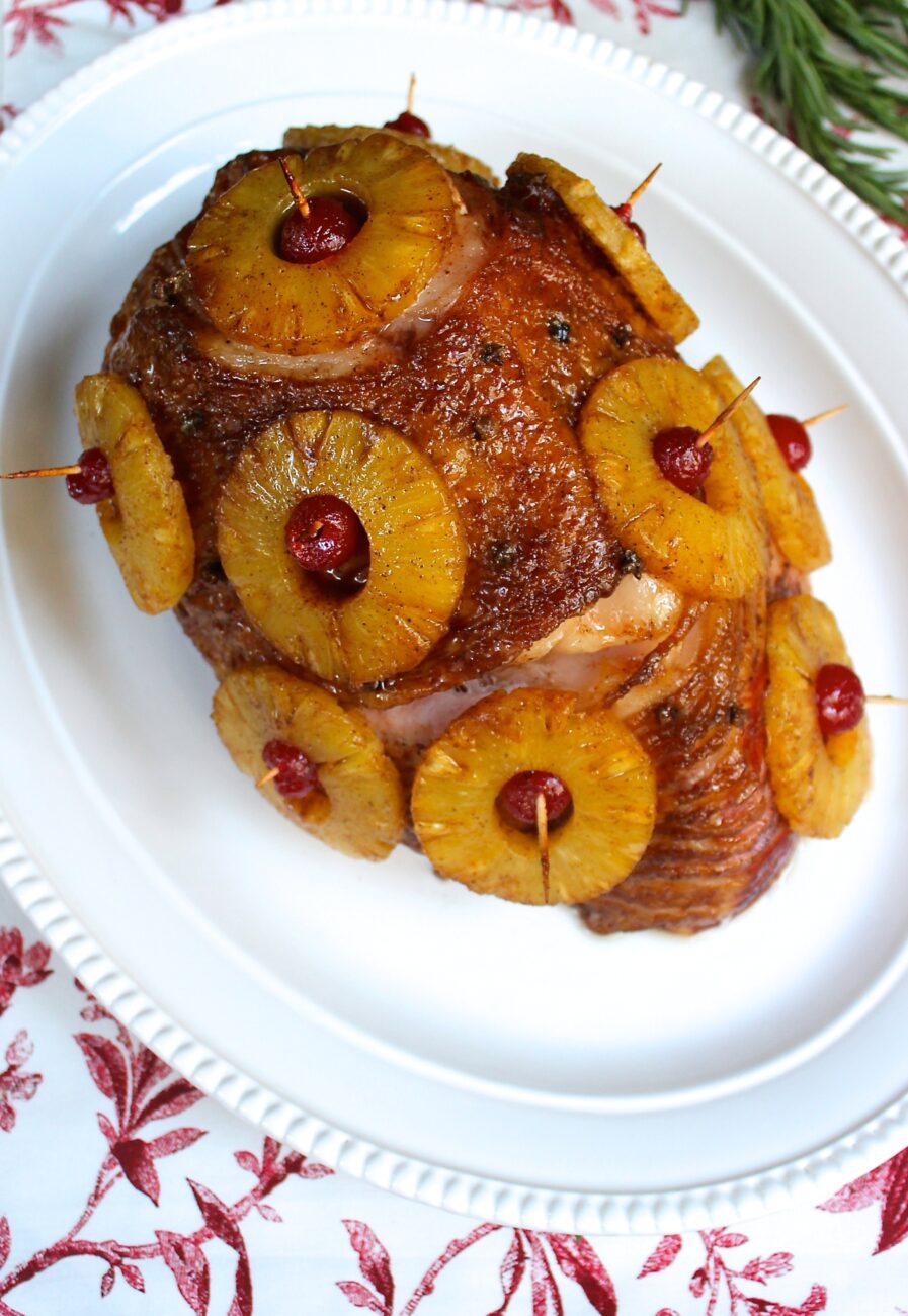 pineapple baked with ham