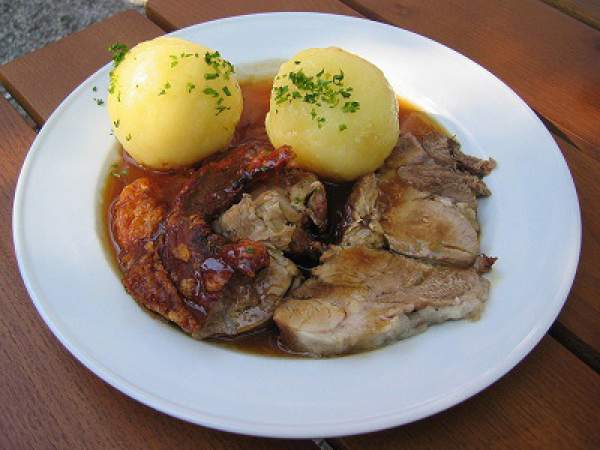 pork roast with cabbage and dumplings