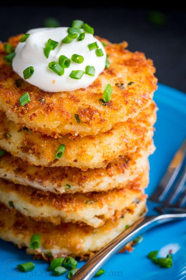 potato pancakes from old bread