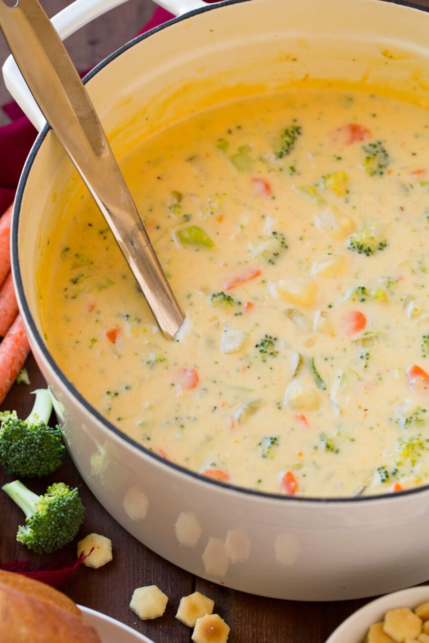 potato soup with cheese