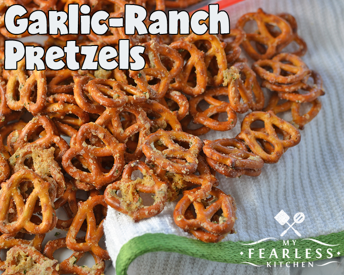 puff corn in place of pretzels in ranch garlic recipe