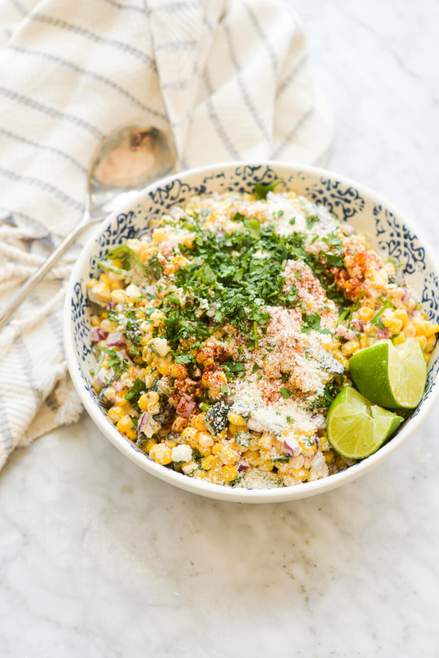 recipe for rice corn poblano side dish