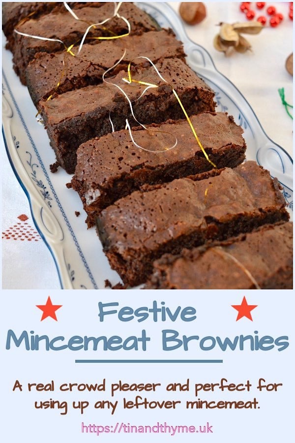 recipe to make mincemeat brownies using a boxed brownie