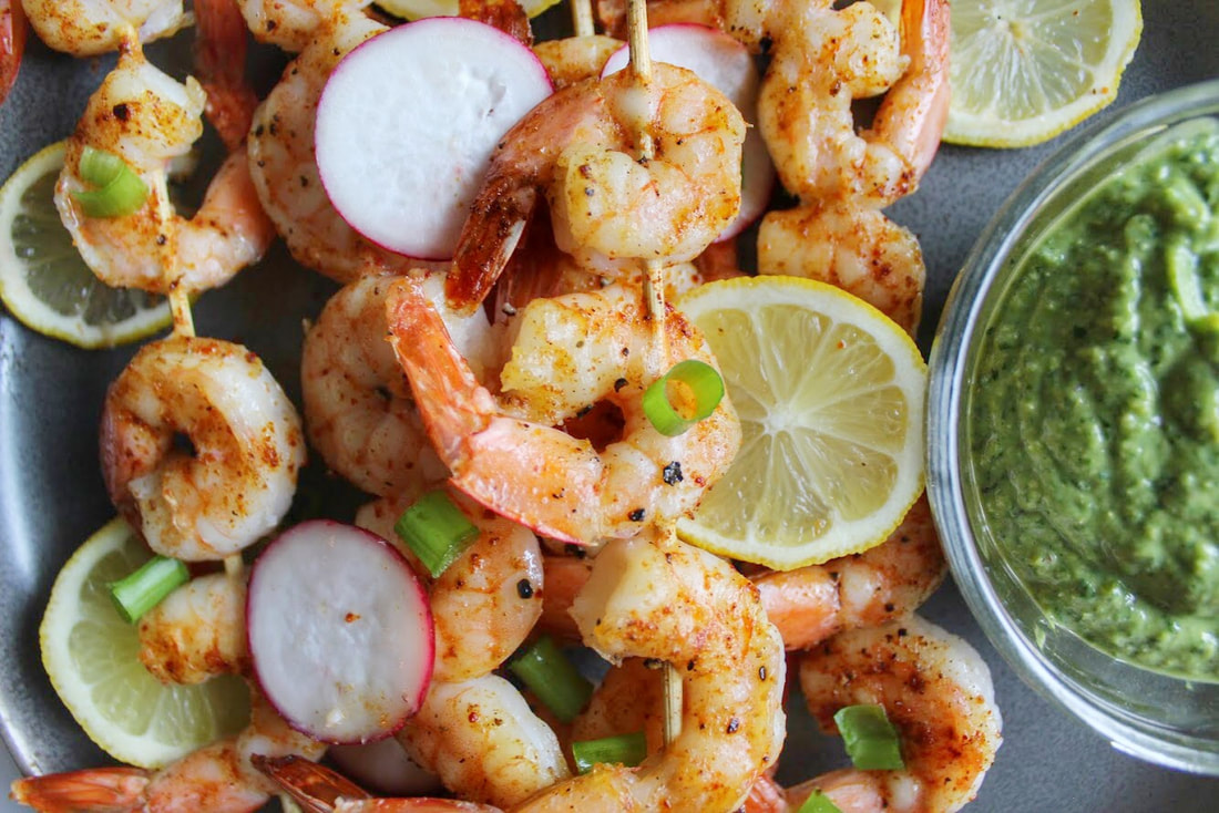 recipe to make shrimp in green sauce