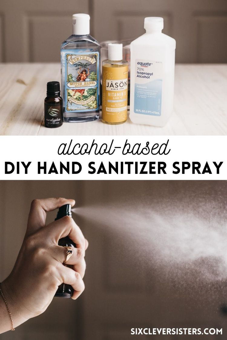 recipe to make spray sanitizer with 99 alcohol