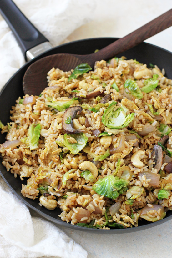 rice with brussels sprouts