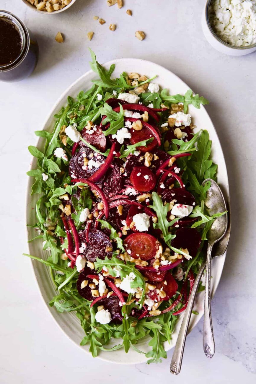 roasted beetroot with cheddar