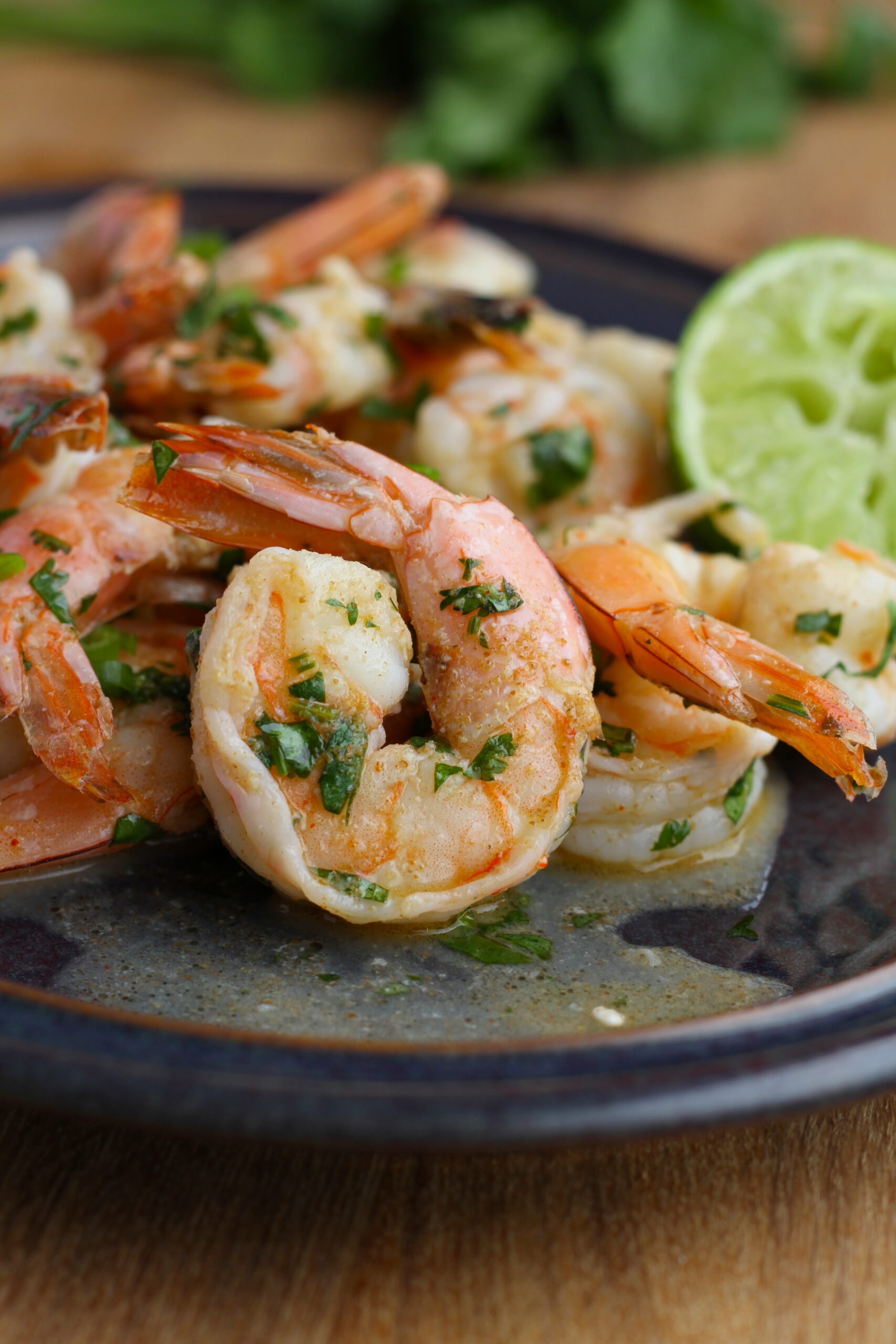 shrimps with limes scaled