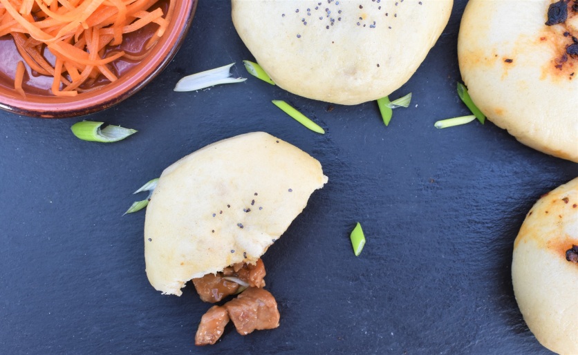 steamed buns stuffed with forest fruits