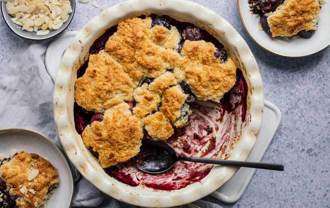 use cherry cobbler recipe to make pumpkin cobbler