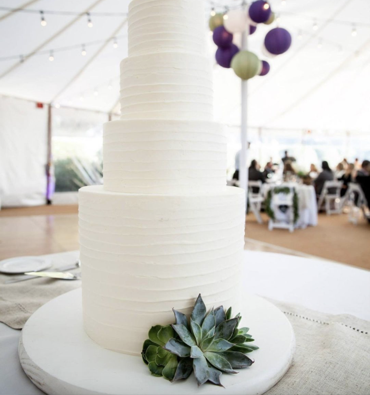 wedding cake with mint lime glaze