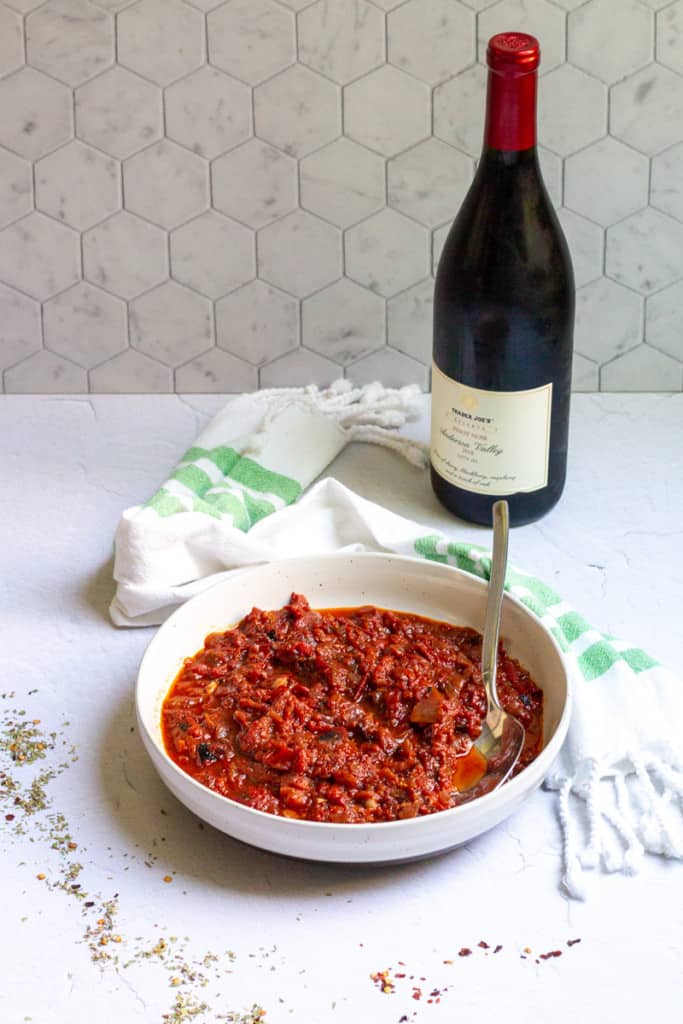 white wine in a spaghetti sauce recipe