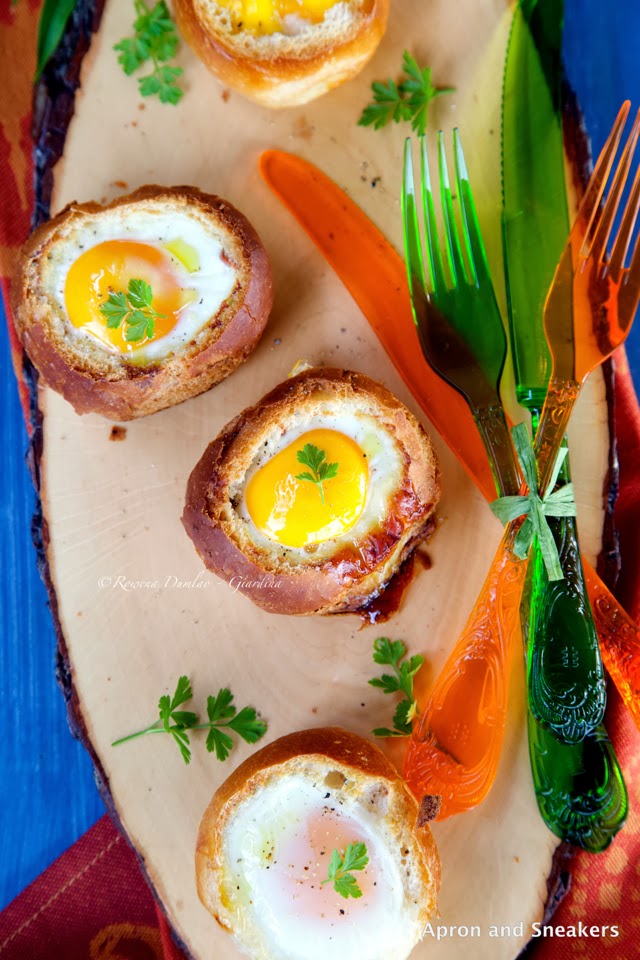 zucchini and ham toast